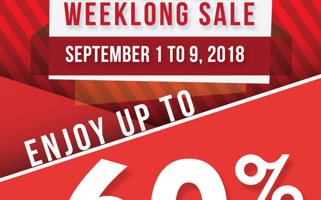 Labor Day Weeklong Sale