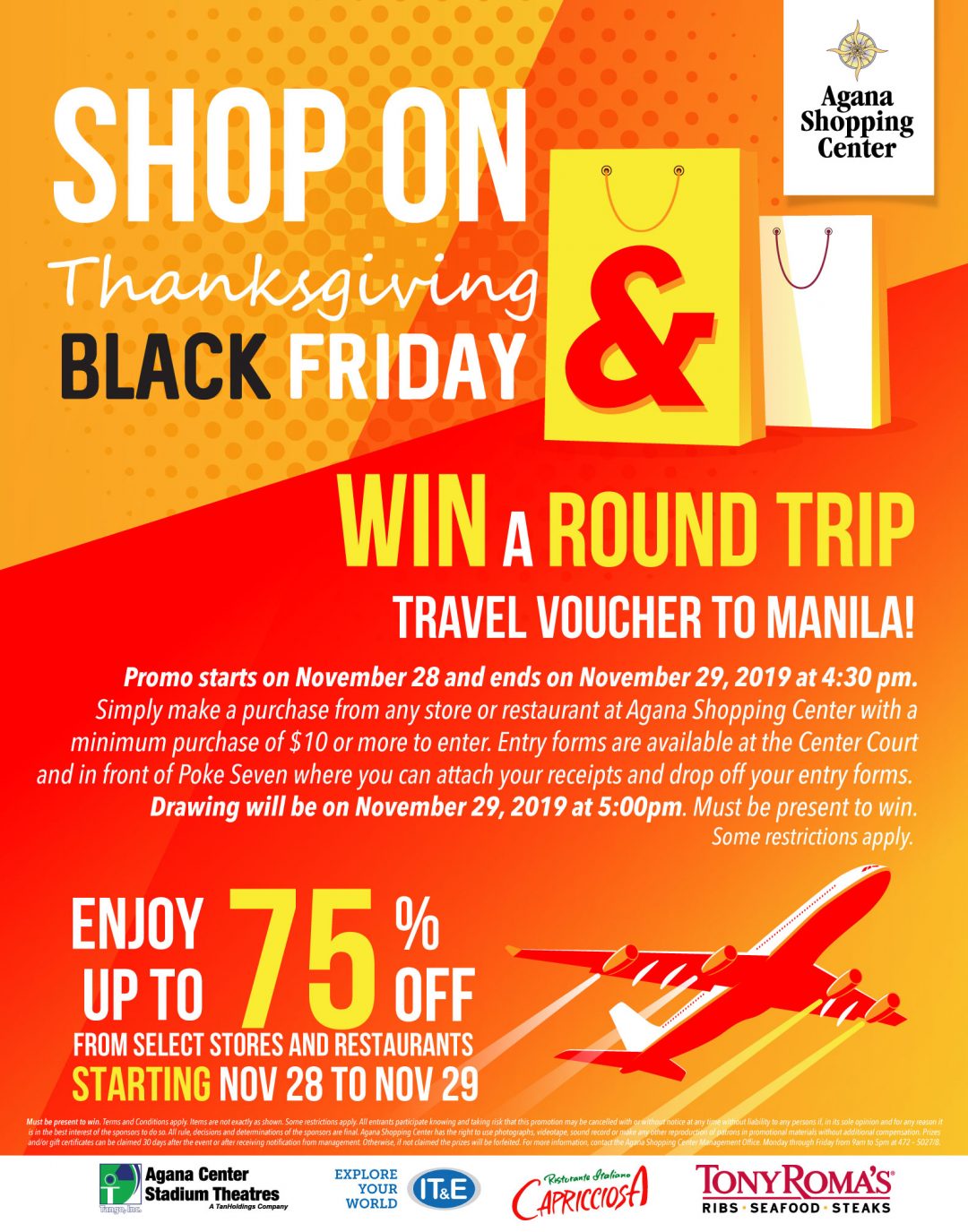 Thanksgiving & Black Friday Sales! Agana Shopping Center