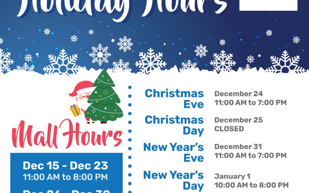 2020 Holiday Hours